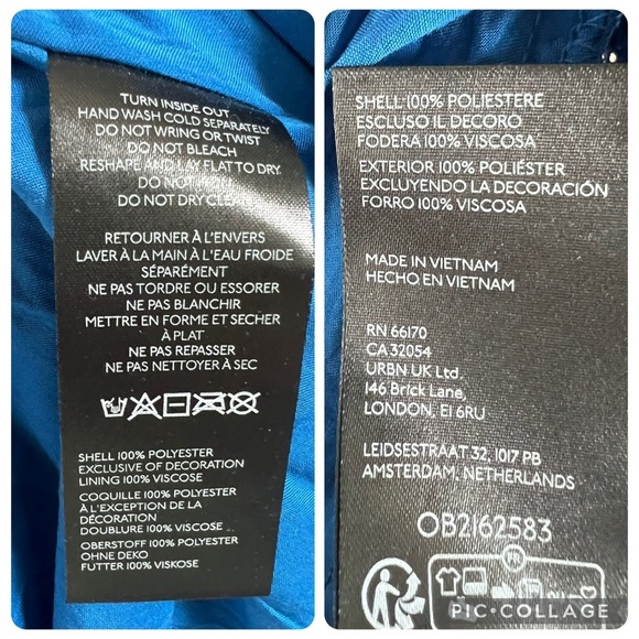 NWT new small Anthropologie Maeve Emmy short sleeve swing dress blue sequin - Picture 12 of 17